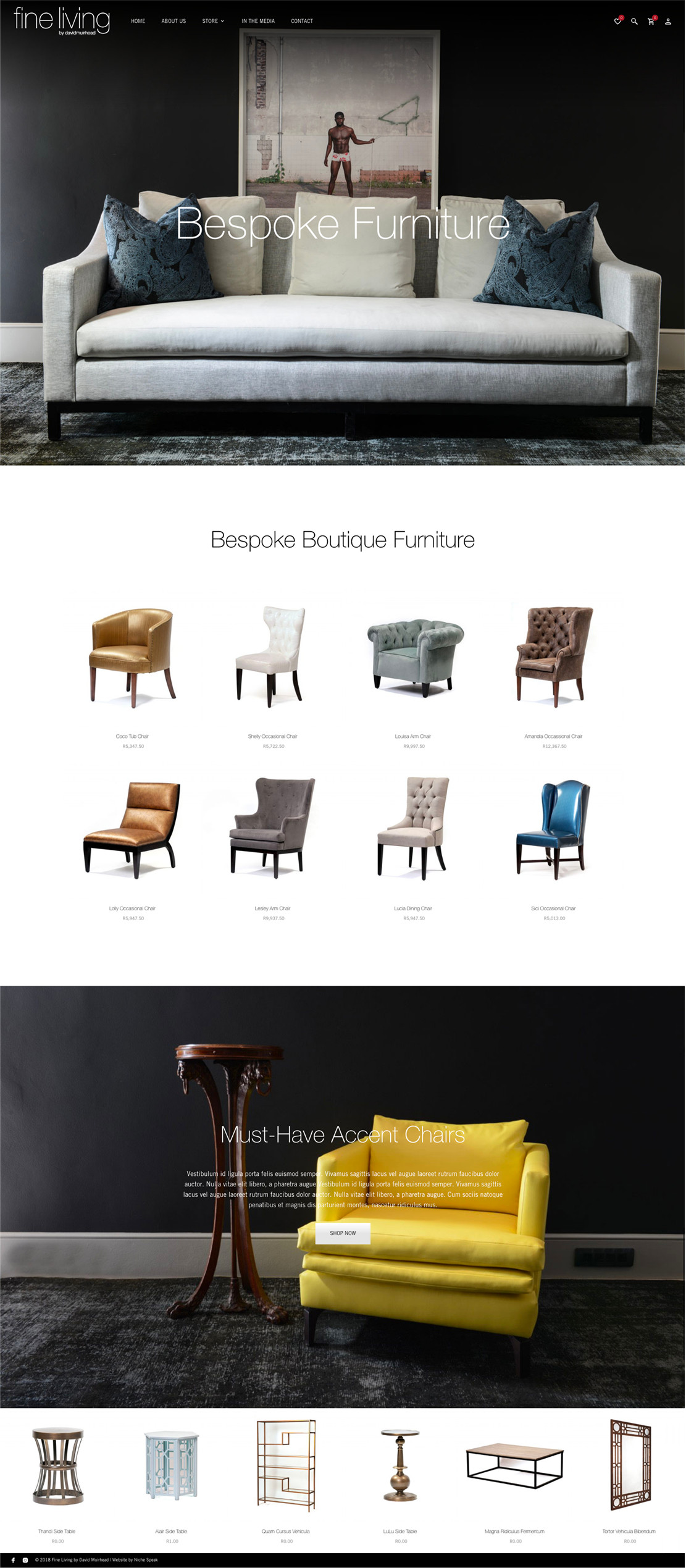 Home. Bespoke Furniture, featured accent chairs.