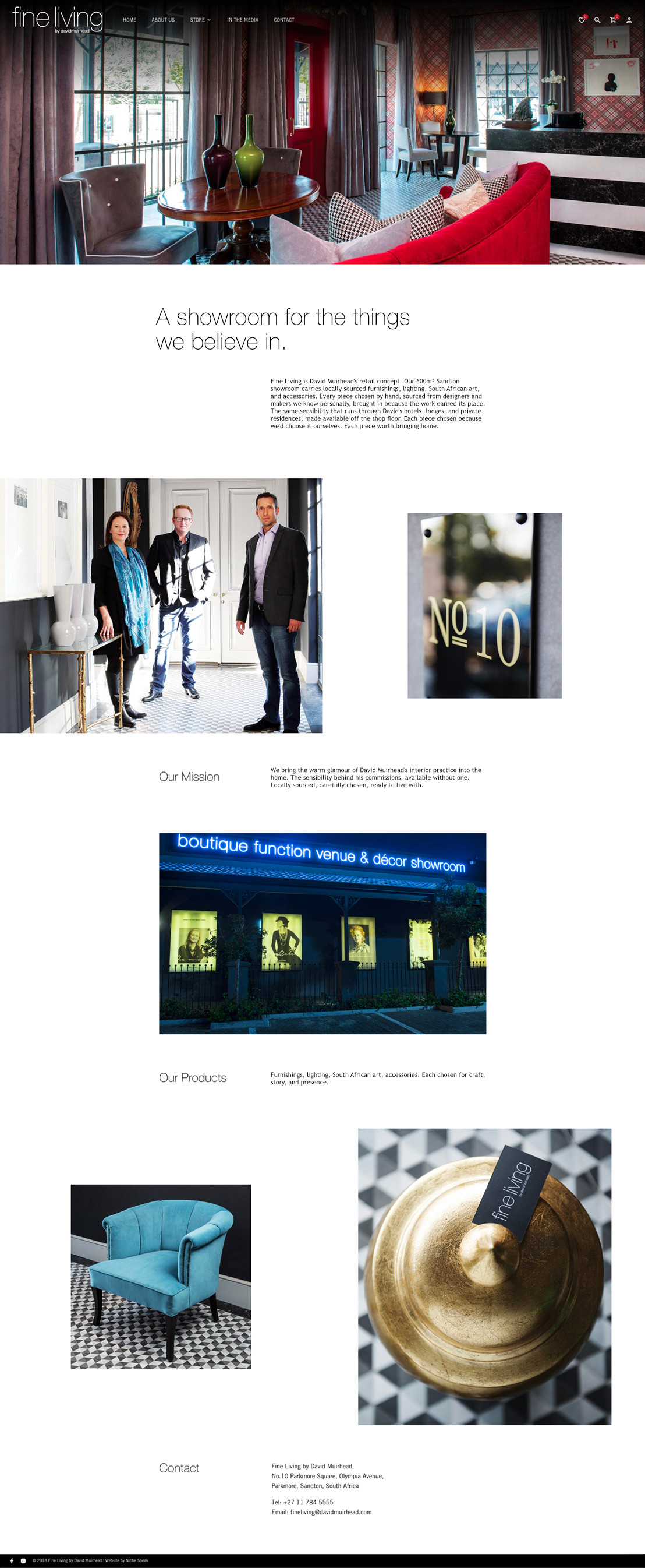 About. A showroom for the things we believe in.