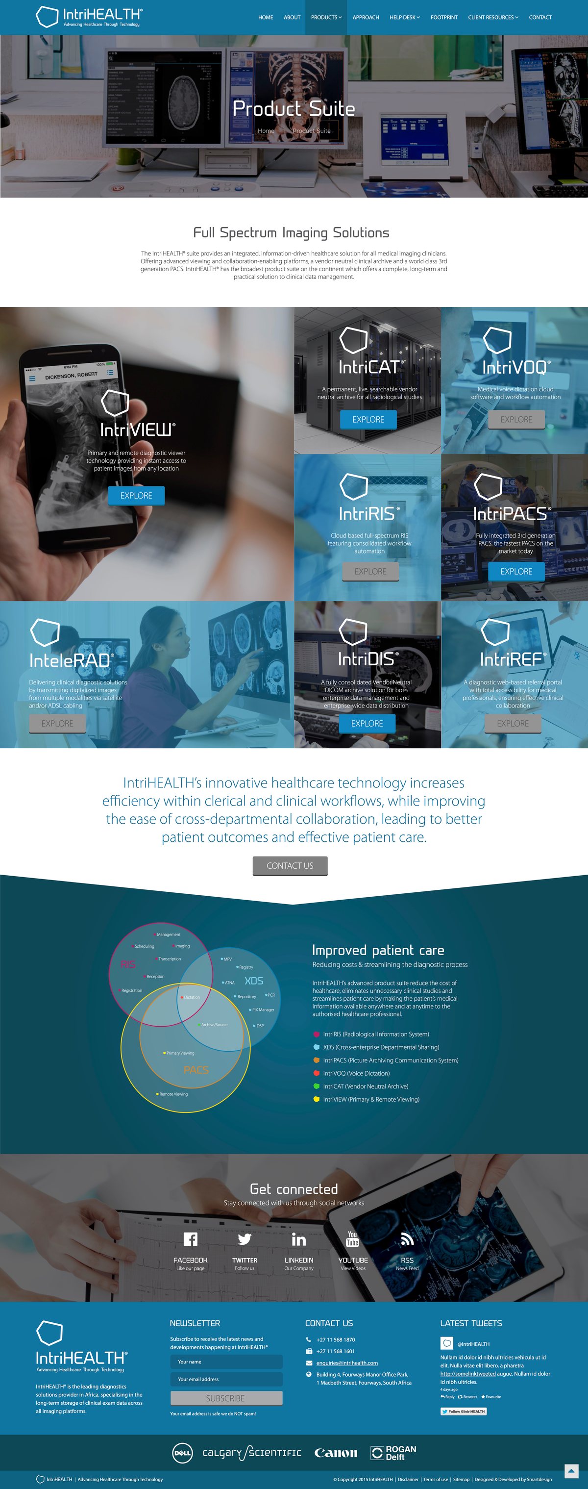 Product suite. Eight products, full spectrum imaging.